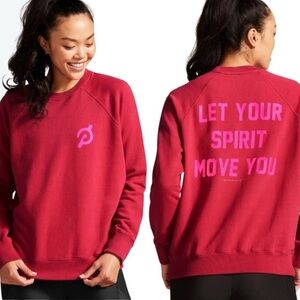 Spiritual Gangster x Peloton Berry Classic Crewneck Sweatshirt Size Medium